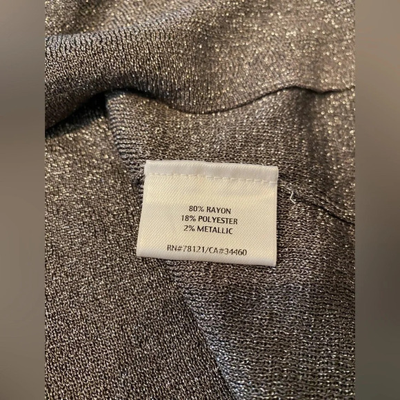 Eileen Fisher Metallic V-Neck Sweater - Picture 5 of 8